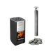 Bastu vedeldad spis HARVIA M3 set, stenar, skorsten