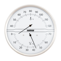 HARVIA termo-hygrometer rund, vit 