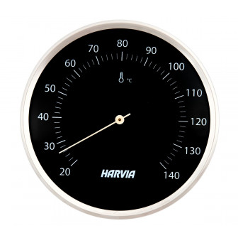 HARVIA bastutermometer, rund, svart, 160 mm diameter, SAC90200