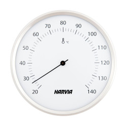 HARVIA bastutermometer, rund, vit, 160 mm diameter, SAC90201 