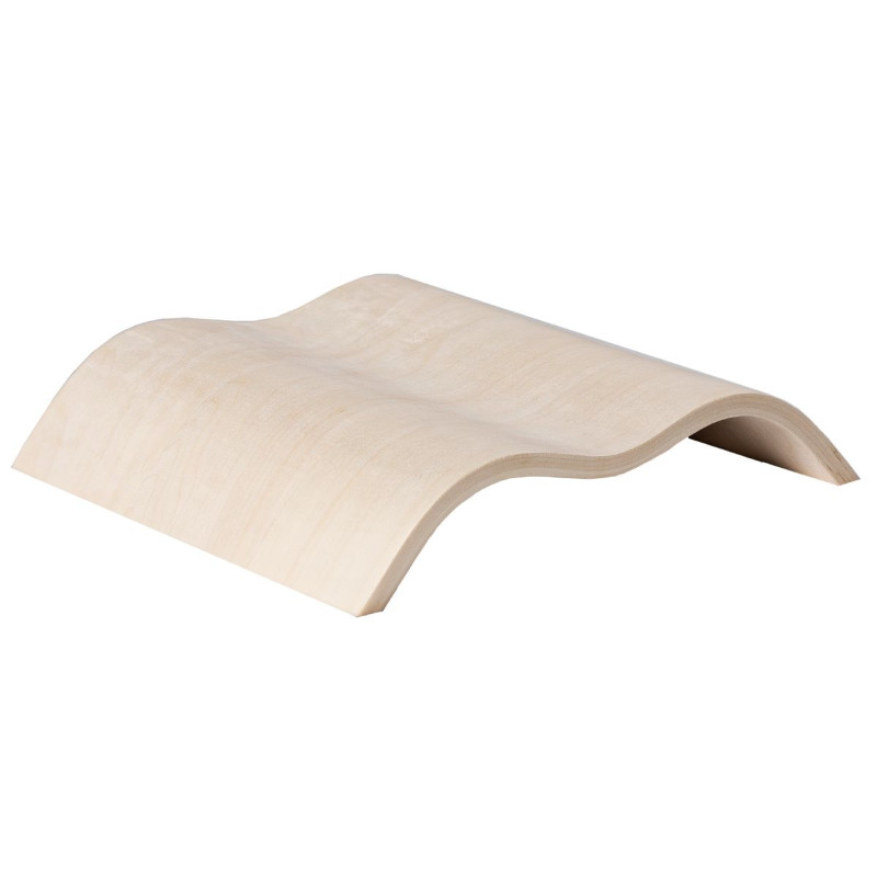 HARVIA bastuhuvudstöd i trä, wave-stil, asp, SAC00514