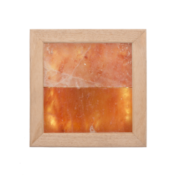 Himalaya saltljus LED, abachiträ 