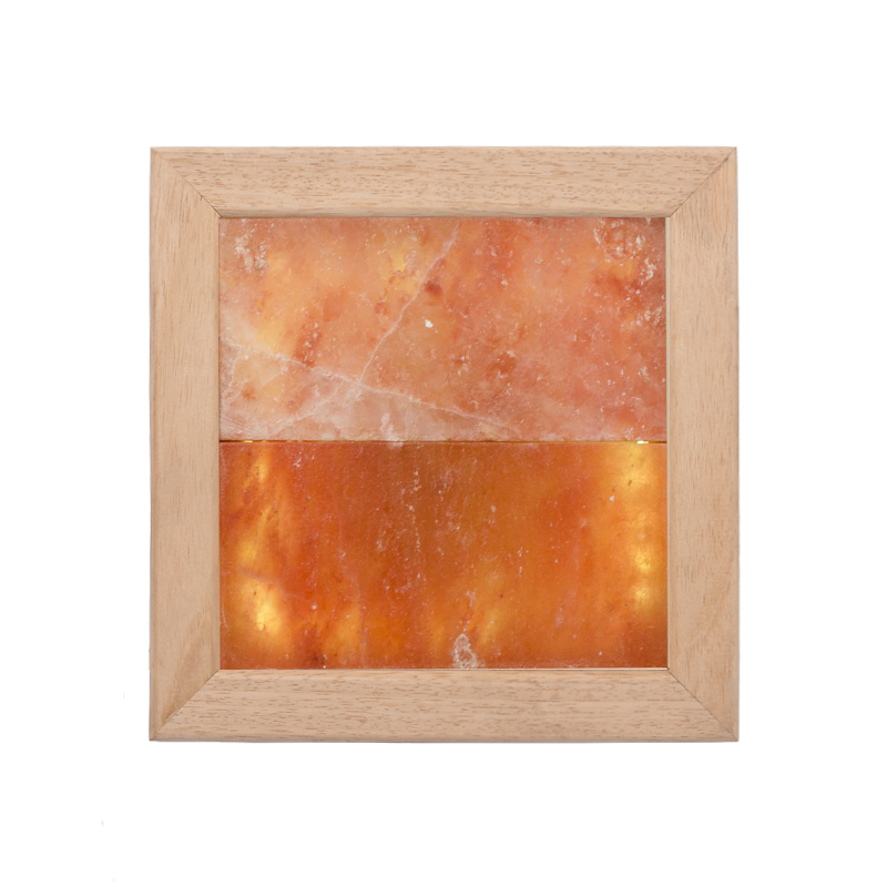 Himalaya saltljus LED, abachiträ