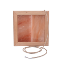 Himalaya saltljus LED, svart alträ - 1