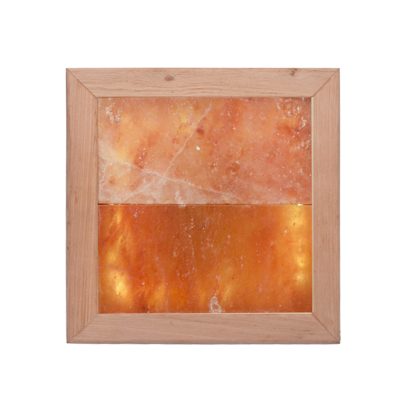 Himalaya saltljus LED, svart alträ