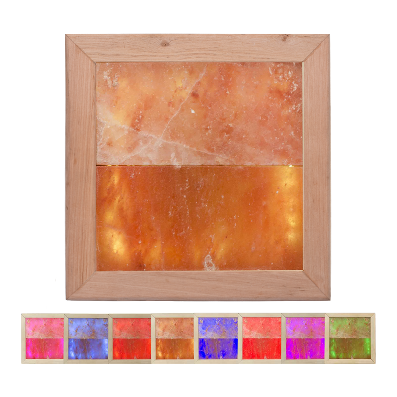Himalaya saltljus LED RGB, svart alträ