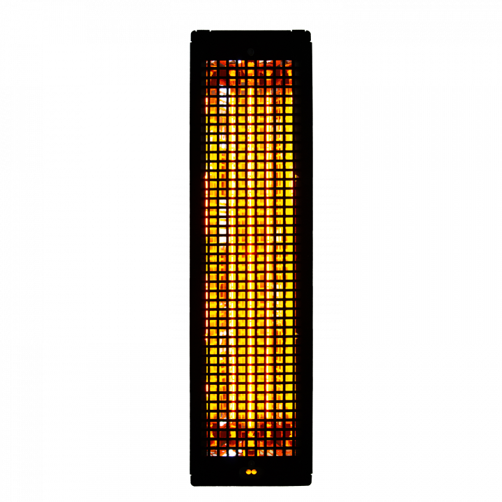Infraröd radiator - HARVIA Vitamy med svart skyddsgaller, 350 W