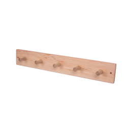 Trähängare i al med 5 krokar 