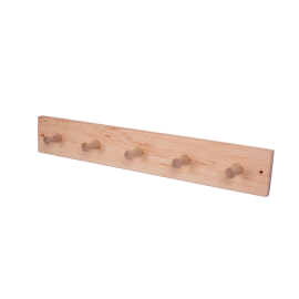 Trähängare i al med 5 krokar 