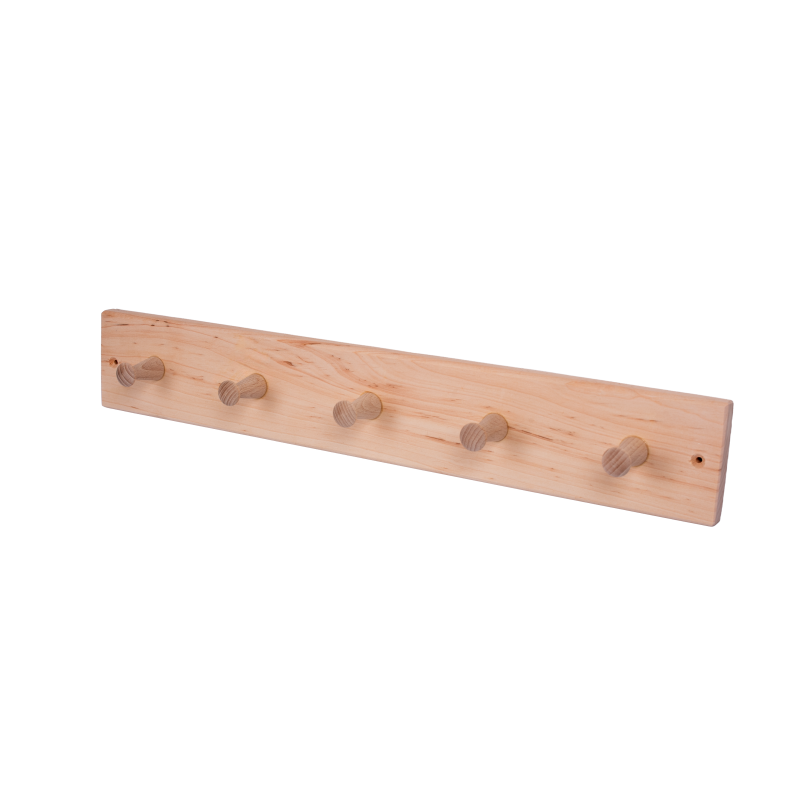 Trähängare i al med 5 krokar