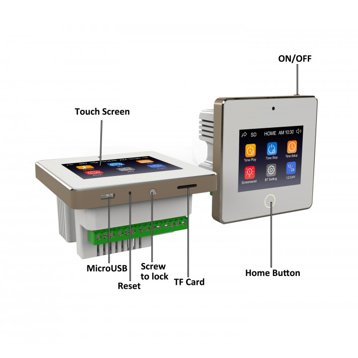Touch Screen BT väggmonterad förstärkare HELMER L60