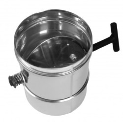 Skorstensspjäll med handtag, 0,5mm 