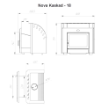 Vedeldad bastuugn - NOVA KASKAD 18 - 5
