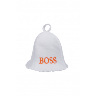 Bastuhatt - BOSS, vit