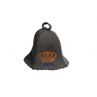 Bastuhatt - KING, grå