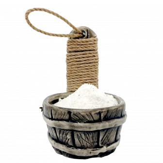 Keramisk saltbehållare för bastu - fat 200 ml