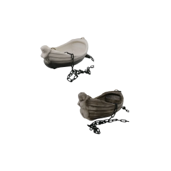 Keramisk behållare för dofter - båt med flicka 