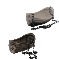 Keramisk behållare för dofter - båt med Poseidon 