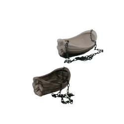 Keramisk doftbehållare - båt med Poseidon 