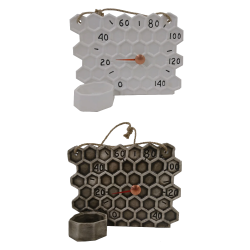 Keramisk bastutermometer - honeycomb 