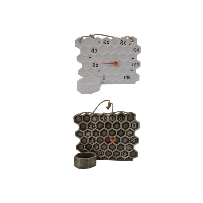 Keramisk bastutermometer - honeycomb