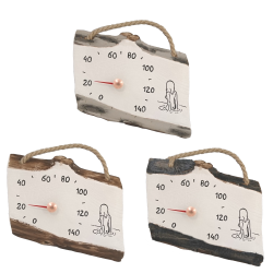 Keramisk bastutermometer - flicka i vattnet 