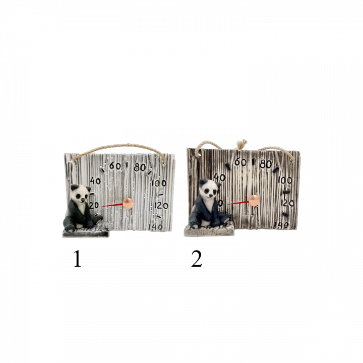 Keramisk bastutermometer - panda