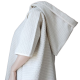 Linneponchohandduk med huva