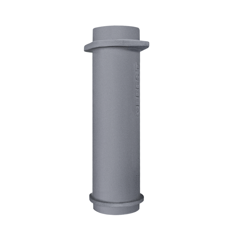 Nedre gjutjärnsskorstensrör för GEFEST kaminer 180 / 500mm