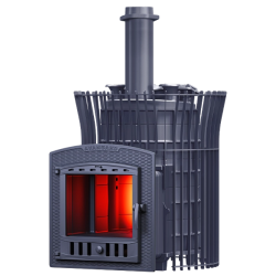 Vedeldad bastuugn GEFEST - Avangard ZK Uragan 25 (P2) i tulpanrutnät  Vedeldad bastuugn GEFEST - Avangard ZK Uragan 25 (P2) i tulpanrutnät