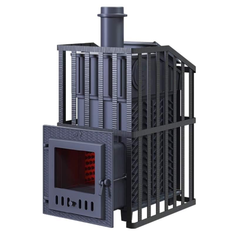 Vedeldad bastuugn GEFEST - GFS ZK Uragan 18 (M) i galler