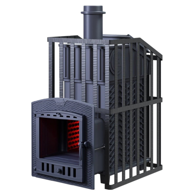 Vedeldad bastuugn GEFEST - GFS ZK Uragan 30 (P2)