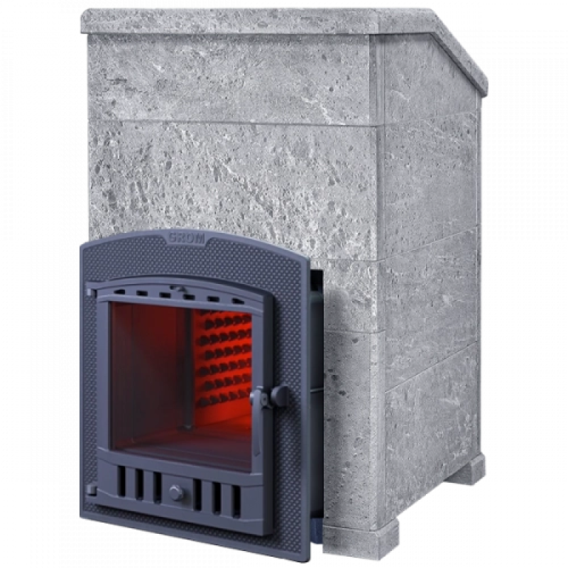 Vedeldad bastuugn - Byggsats GEFEST GROM 30 (P2) President 1020/60 TALCOMAGNESITE