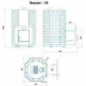 Vedeldad bastuugn - NOVA GEYZER 30 - 2
