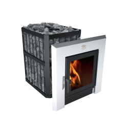 Vedeldad bastuaggregat - NOVA PANORAMA 26 med nätverk 