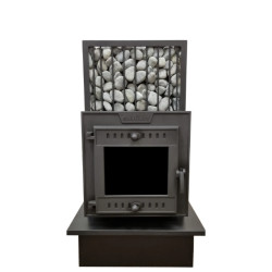 Vedeldad bastuugn - SUMMIT MANASLU med ångbox och nät 