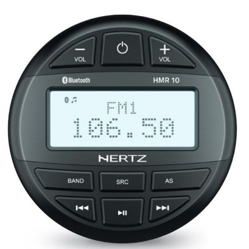 Musikhus HMR 10D, utan högtalare, vattentät, svart