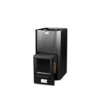 Vedeldad bastuugn - SKAMET P-220, glasdörrar