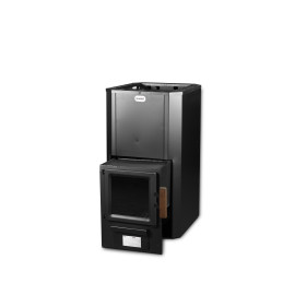 Vedeldad bastuugn - SKAMET P-220, glasdörrar 