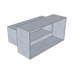 Ventilationsuttaget, 160x80 mm 