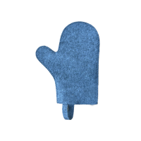 Handske för bastu, grå