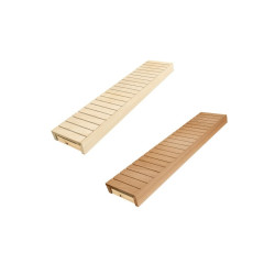 Bastubänk, asp / al, 400x1600-2400 mm 