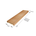 Bastubänk, asp/al, 400x1600-2400 mm - 2