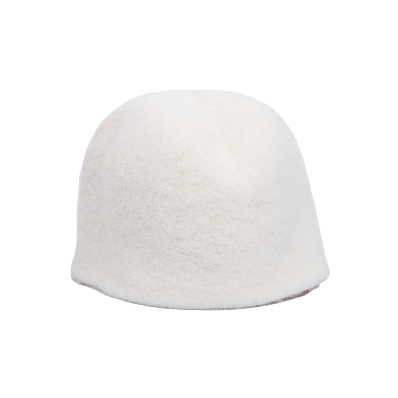 Bastuhatt - Vit, ull