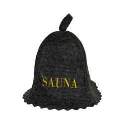 Bastuhatt - SAUNA, grå 