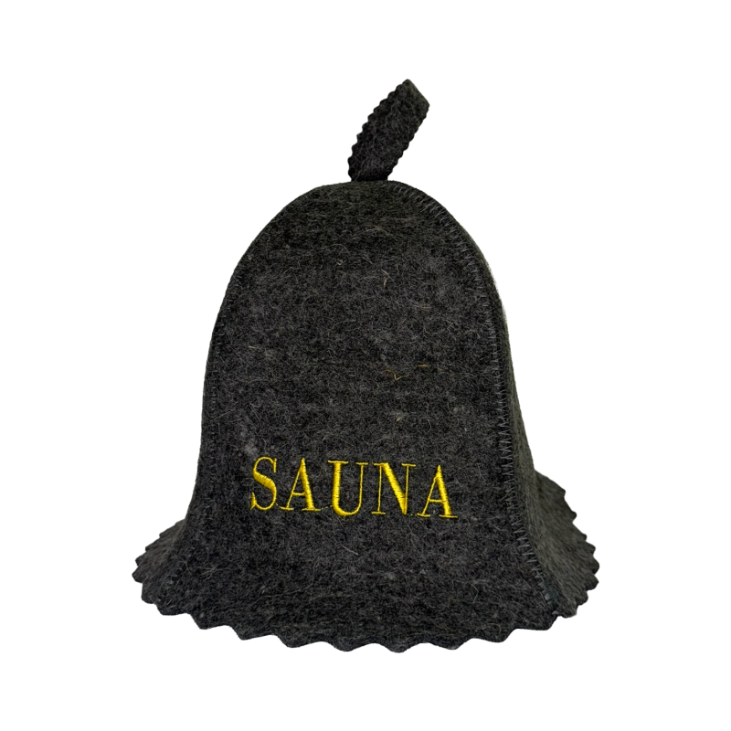 Bastuhatt - SAUNA, grå