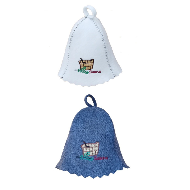 Bastuhatt - BASTU med gyllene hink och slev