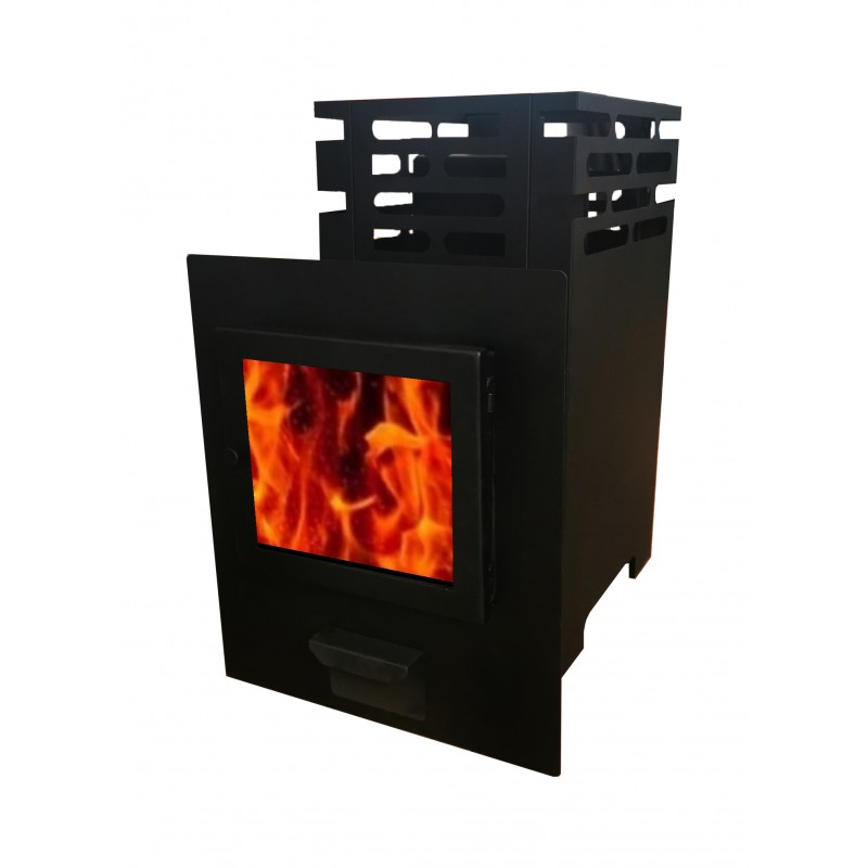 Vedeldad bastuugn - LETTLAND 14 PANORAMA