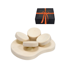 Bastukudde för bastu, i presentförpackning, aspträ 