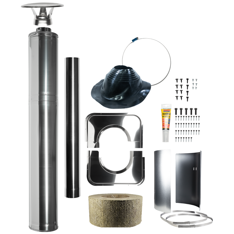 Stålisolerad skorstenssats - HARVIA